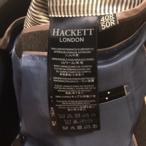 Hackett London Dark Gray Full Suit - Picture 2 of 4